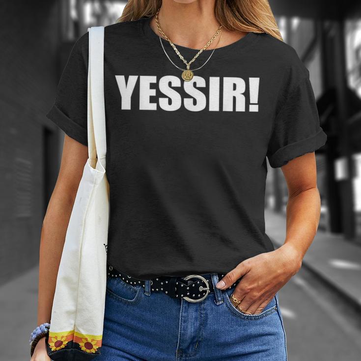 Yessir Slang Yes Sir T-Shirt Gifts for Her