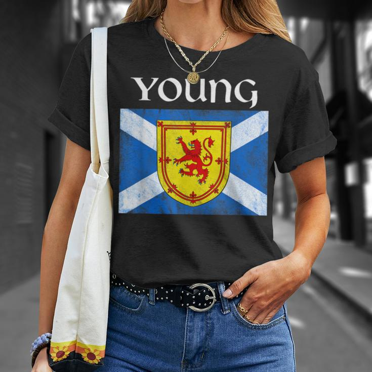 Young Clan Scottish Name Scotland Flag T-Shirt Gifts for Her