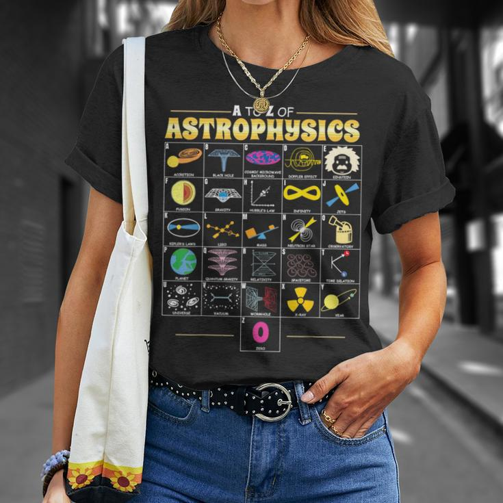 A To Z Of Astrophysics Science Math Chemistry Physics T-Shirt Gifts for Her