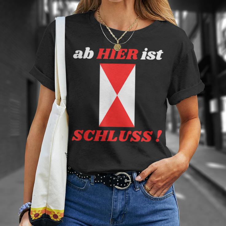 Zg2 Ab Hier Ist Schluss T-Shirt Geschenke für Sie