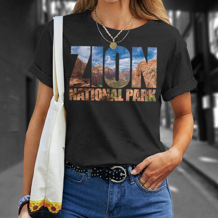 Zion National Park Near Las Vegas Utah Usa Canyon Nature T-Shirt Gifts for Her