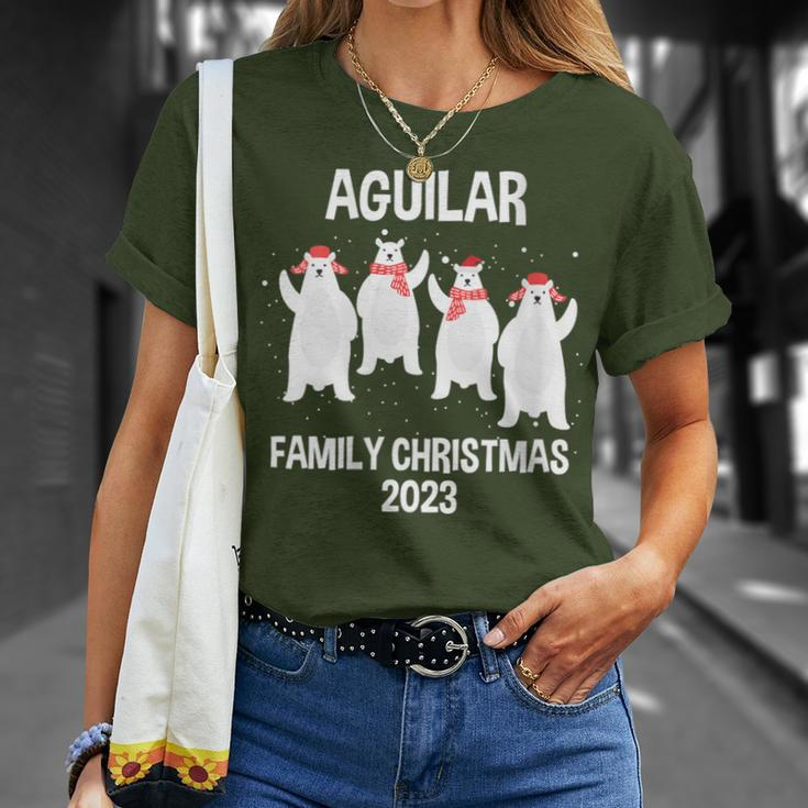 Aguilar Family Name Aguilar Family Christmas T-Shirt Gifts for Her