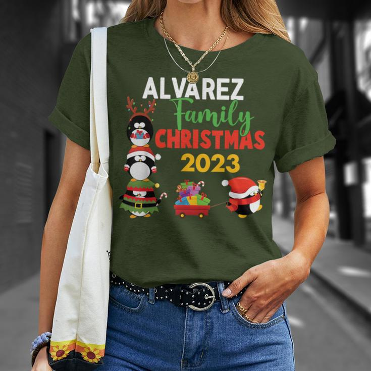Alvarez Family Name Alvarez Family Christmas T-Shirt Gifts for Her