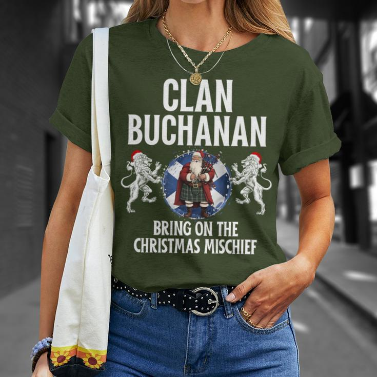 Buchanan Clan Christmas Scottish Family Name Party T-Shirt Gifts for Her