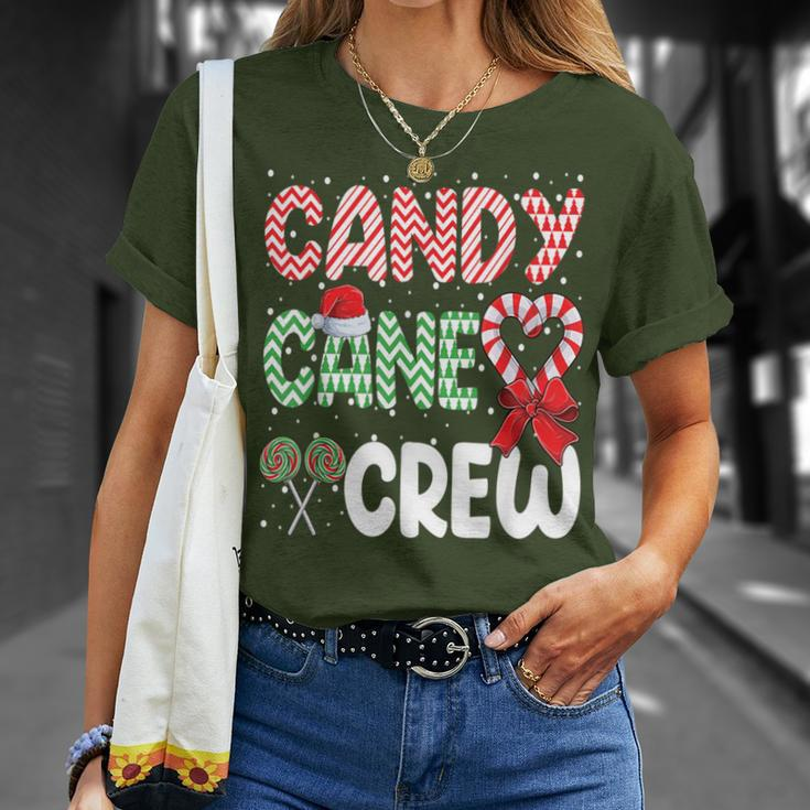 Candy Cane Crew Christmas Sweet Candy Merry Xmas T-Shirt Gifts for Her
