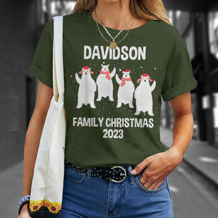 Davidson Family Name Davidson Family Christmas T-Shirt Gifts for Her