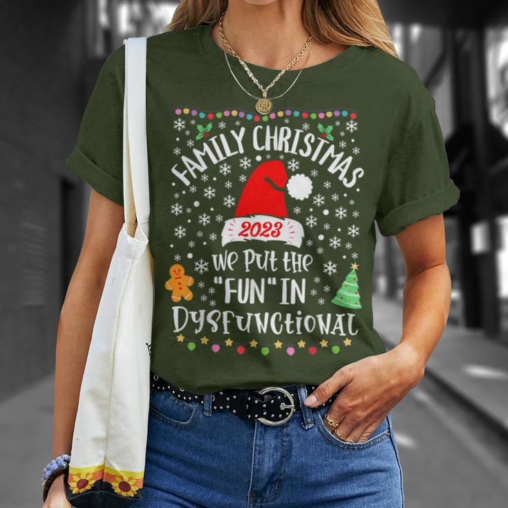 Dysfunctional Matching Family Christmas Pajamas X-Mas T-Shirt Gifts for Her