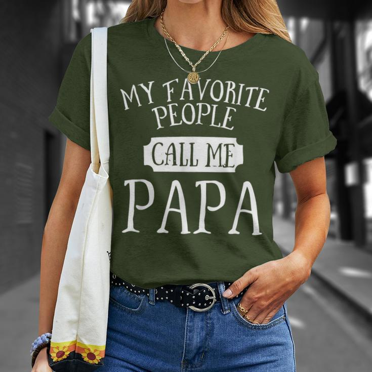 My Favorite Call Me Papa Grandpa Christmas Father's Day T-Shirt Gifts for Her