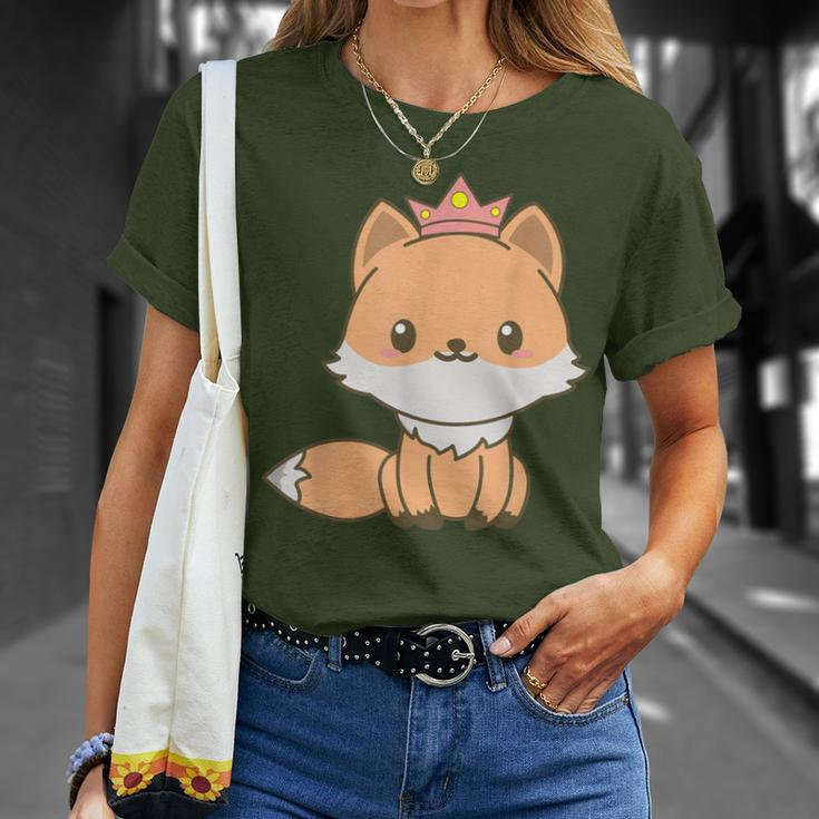 Fox Prince Cute Animal Christmas T-Shirt Gifts for Her