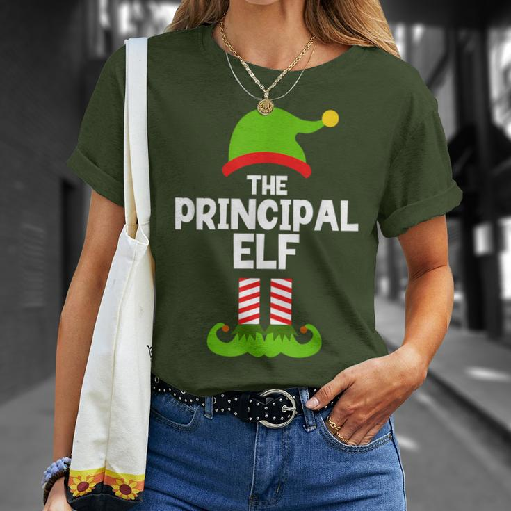 The Principal Elf Christmas Matching Family Party T-Shirt Gifts for Her