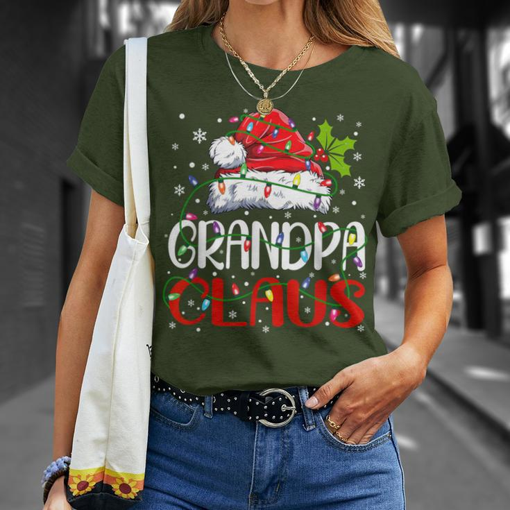 Grandpa Claus Christmas Santa Matching Family Xmas Pajamas T-Shirt Gifts for Her