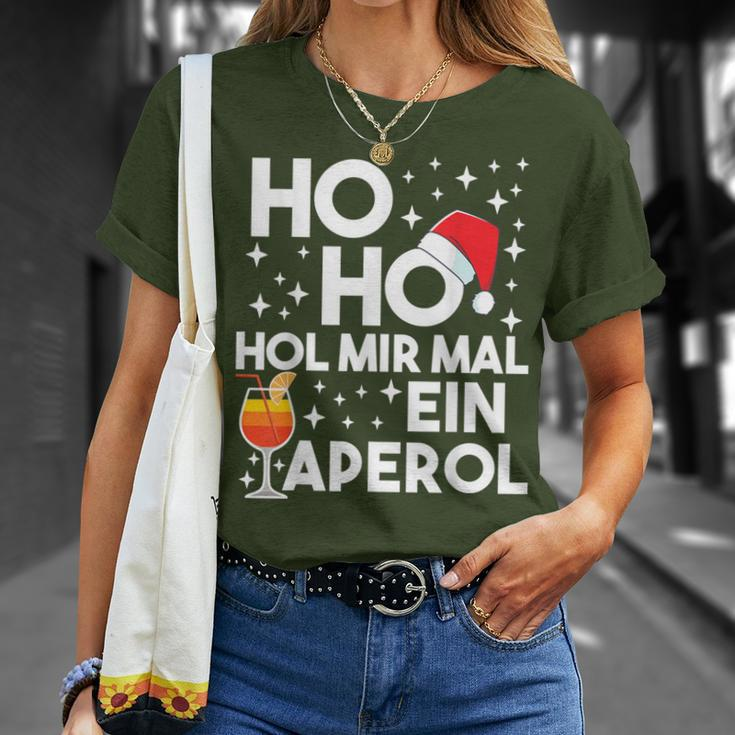 Ho Ho Hol Mir Mal An Aperol Winter Christmas Aperol T-Shirt Geschenke für Sie