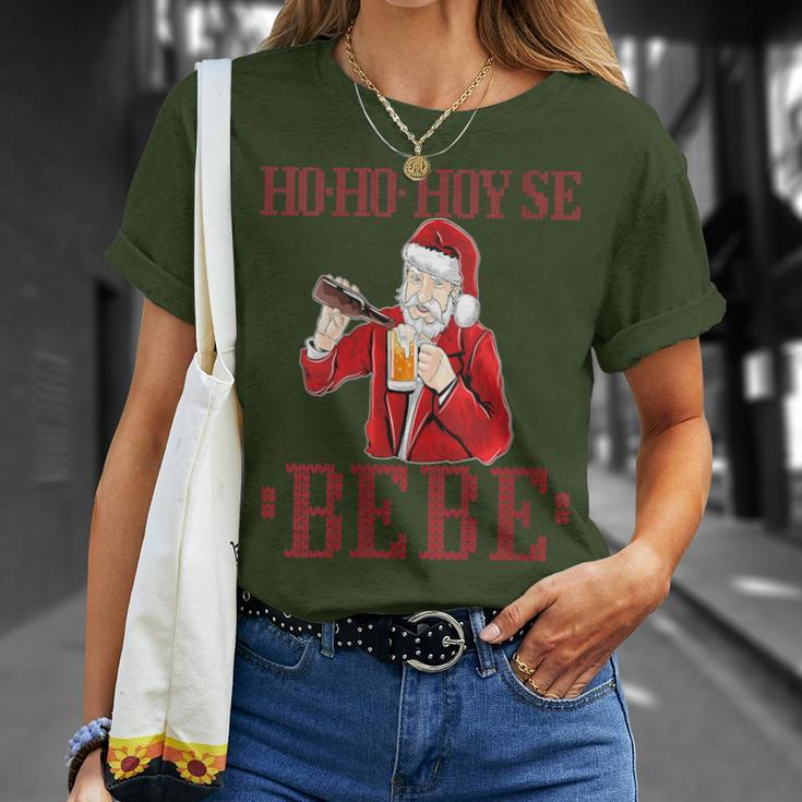 Ho Ho Hoy Se Bebe Ugly Christmas Dominican T-Shirt Gifts for Her