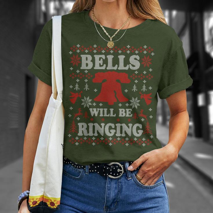 Liberty Bell Philadelphial Ring The Bell Ugly Christmas T-Shirt Gifts for Her
