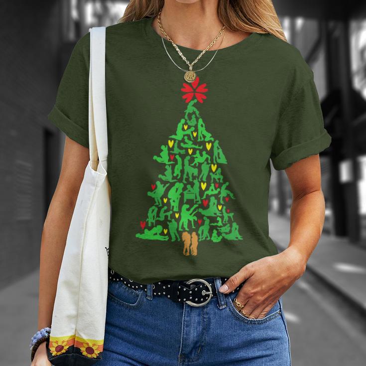 Naughty Xmas Ornaments Kamasutra Adult Humor Christmas T-Shirt Gifts for Her