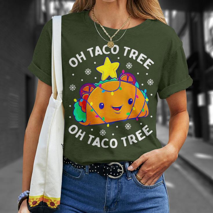 Oh Taco Tree Christmas Cute Xmas Mexican Food Lover T-Shirt Gifts for Her