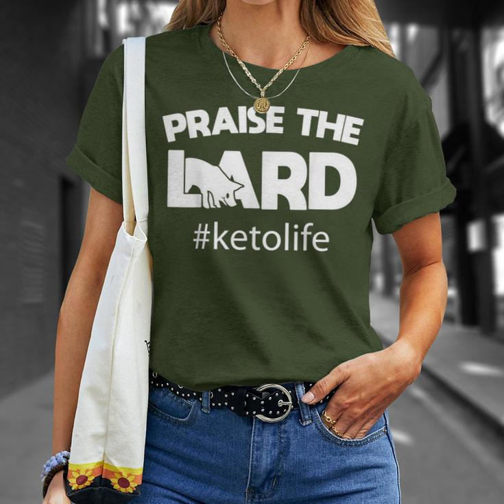 Praise The Lard National Keto Day Christmas T-Shirt Gifts for Her