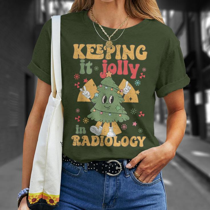 Rad Tech Christmas Tree Keeping It Jolly In Radiology T-Shirt Gifts for Her