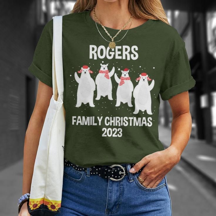 Rogers Family Name Rogers Family Christmas T-Shirt Gifts for Her