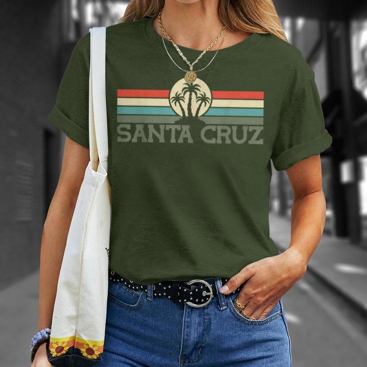 Santa Cruz Ca California Retro 70S 80S Surfer S T-Shirt Geschenke für Sie