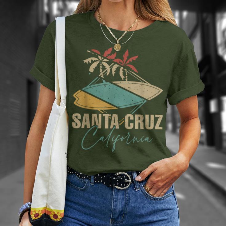 Santa Cruz Ca California Surfboard T-Shirt Geschenke für Sie