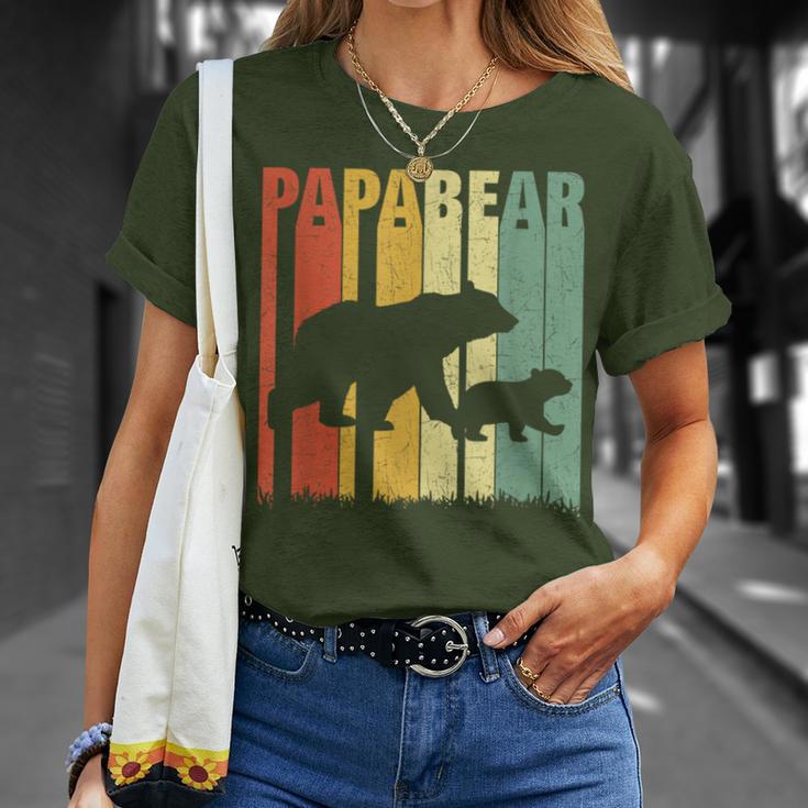 Vintage Papa Bär Baby Bäratertag Xmas Geschenk Retro Daddy T-Shirt Geschenke für Sie