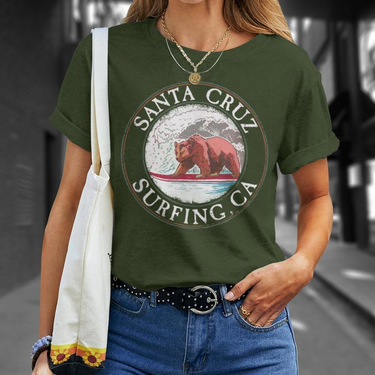 Vintage Surfer California I Retro Santa Cruz California S T-Shirt Geschenke für Sie