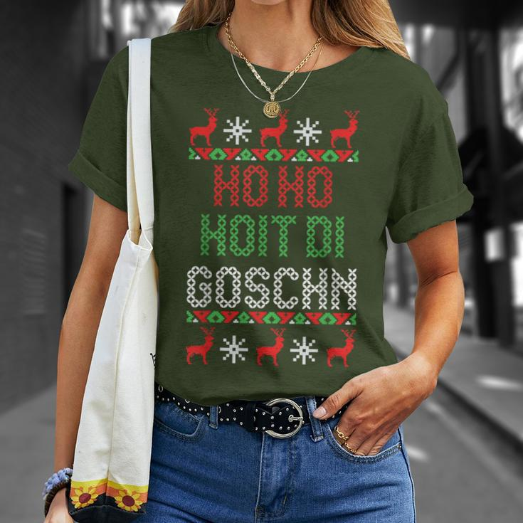 Weihnachten Ho Hoit Die Goschn Ugly Christmas Lustig T-Shirt Geschenke für Sie