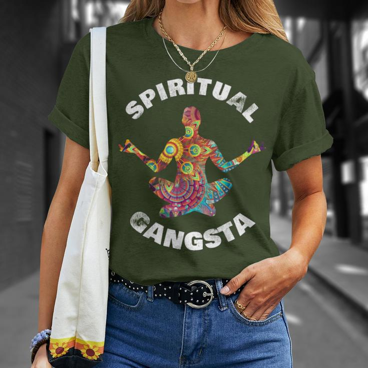 Yoga Christmas Idea Yoga Spiritual Gangsta T-Shirt Gifts for Her