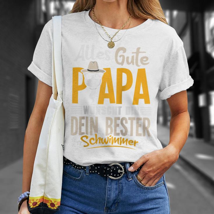 Alles Gute Papa Dein Bester Schwimmer -Ater Papaatertag Raglan T-Shirt Geschenke für Sie