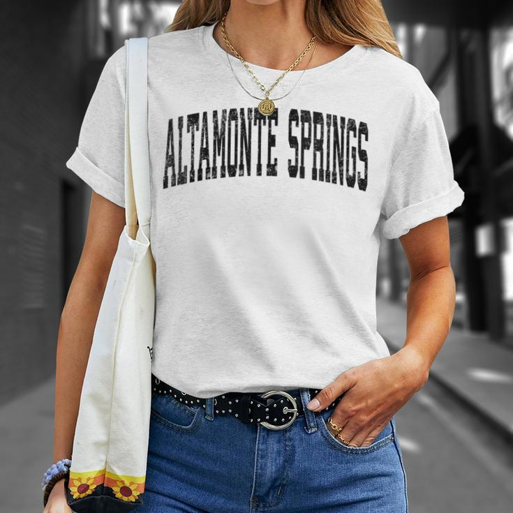 Altamonte Springs Florida Fl Vintage Athletic Sports Black D T-Shirt Gifts for Her
