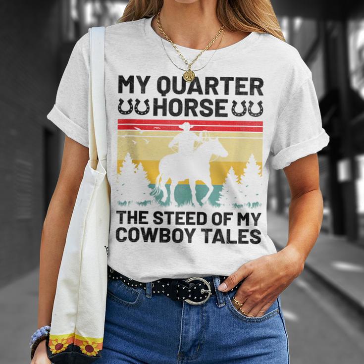 American Quarter Horse Owner Horse Riding Horses Racing T-Shirt Gifts for Her