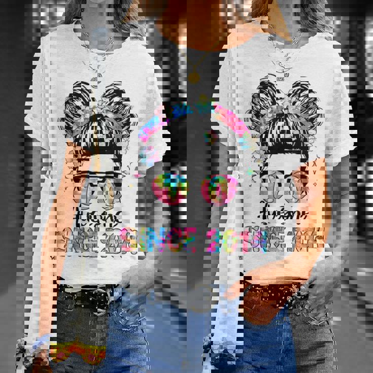 Awesome Since 2014 10 Year Old Tie Dye 10Th Birthday Girl T-Shirt