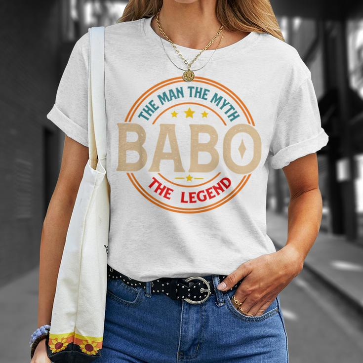 Babo The Legend The Man Babo Fathers Day T-Shirt Gifts for Her
