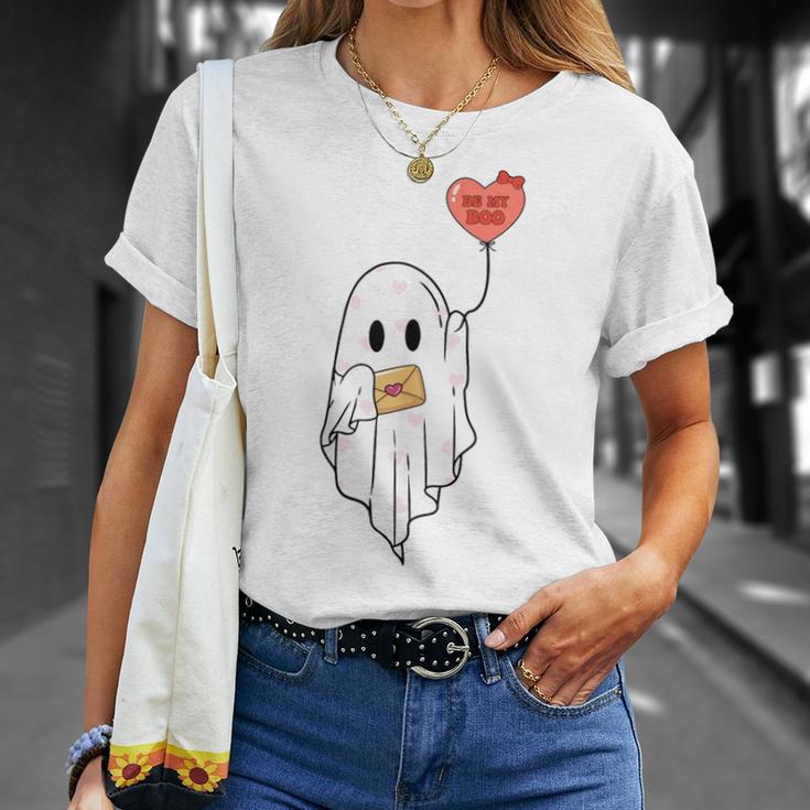 Be My Boo Ghost Happy Valentine's Day Couple Girl T-Shirt Gifts for Her