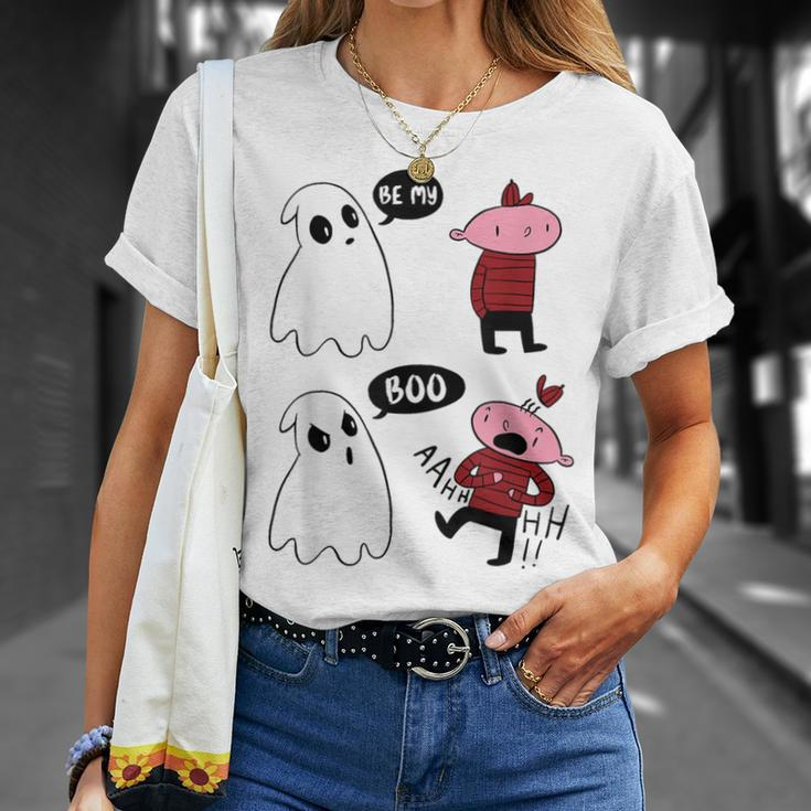 Be My Boo Ghost Valentines Day T-Shirt Gifts for Her