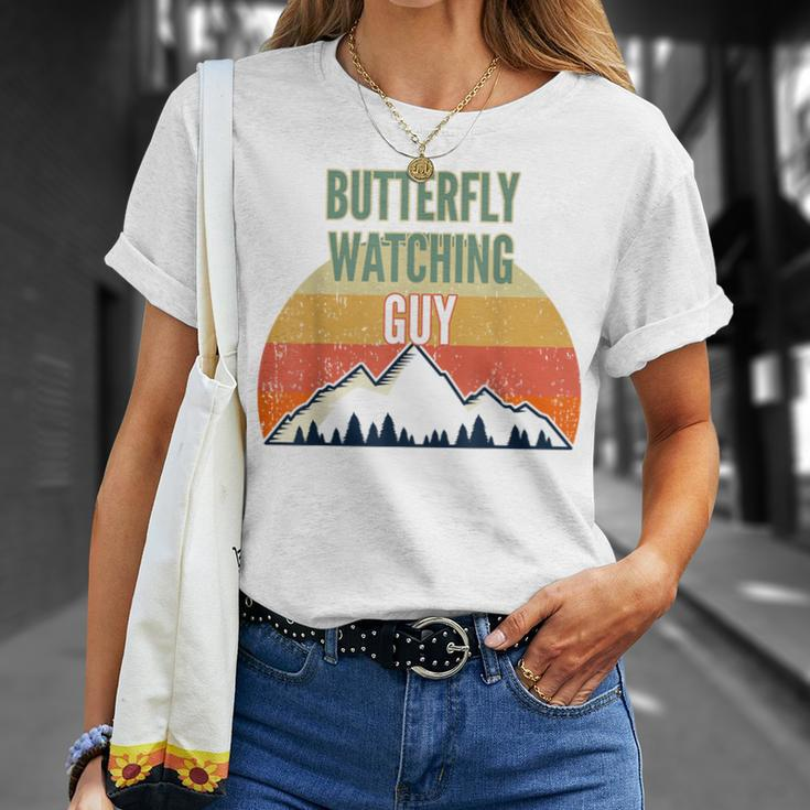Butterfly Watching For Men Butterfly Watching Guy T-Shirt Gifts for Her