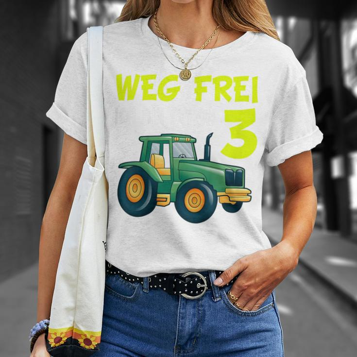 Children's 3Rd Birthday Wake Frei Ich Bin Schon 3 Jahre Traktor Trecker T-Shirt Geschenke für Sie