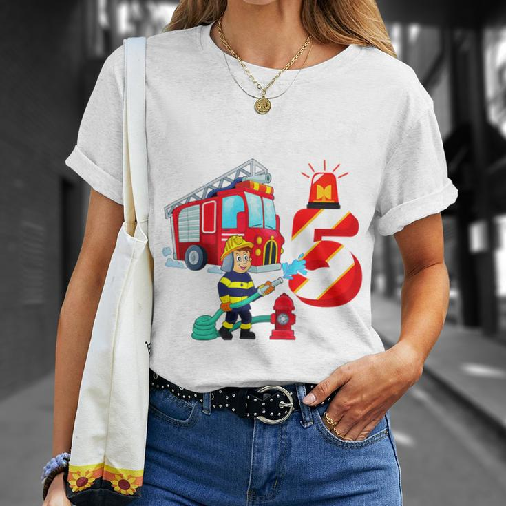 Children's Birthday Feuerwehr Fire Brigade Attention Ich 80 T-Shirt Geschenke für Sie