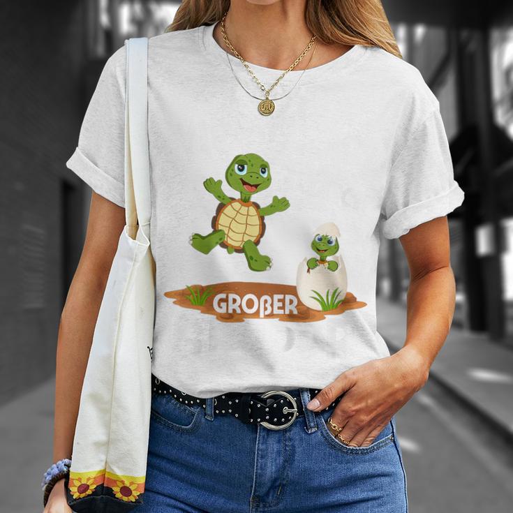 Children's Endlich Großer Bruder Sohn Geschwister Schildkrötes T-Shirt Geschenke für Sie