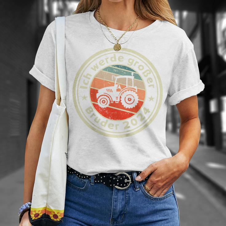Children's Ich Werde Große Bruder 2024 Tractor Farm T-Shirt Geschenke für Sie