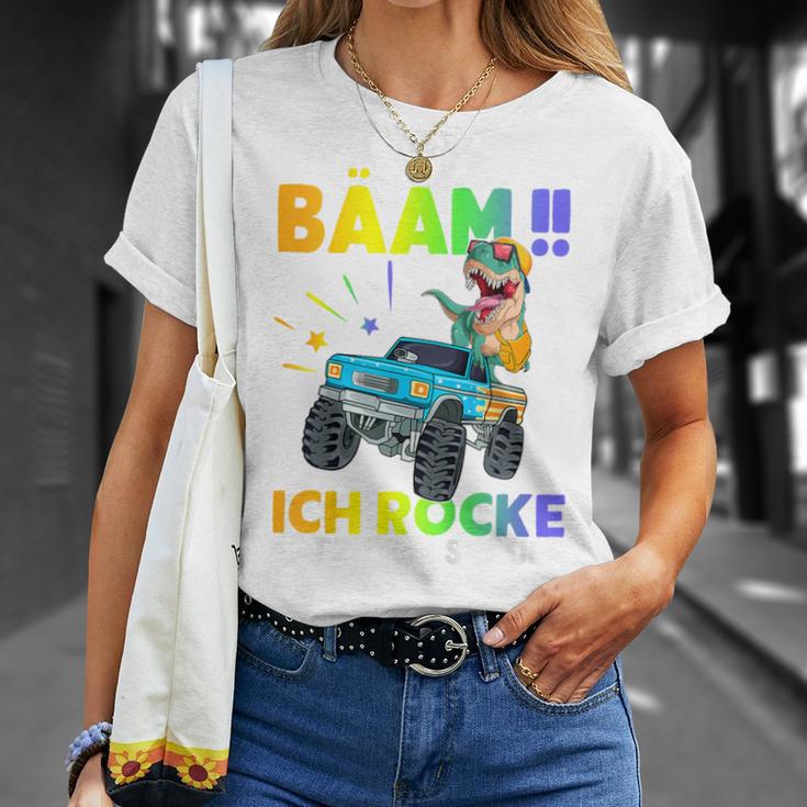 Children's Schulkind 2023 With Dino Bäm Ich Rocke Die Schule T-Shirt Geschenke für Sie