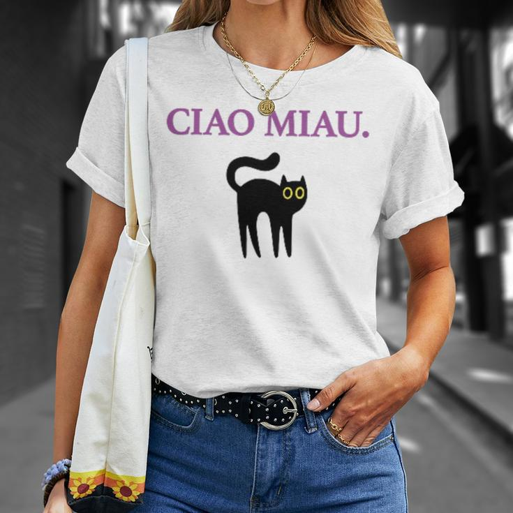Ciao Miau X Cat Cats Cat Lovers Humour Fun T-Shirt Geschenke für Sie