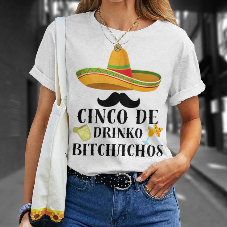 Cinco De Drinko Bitchachos Tequila Drinking Cinco De Mayo T-Shirt Gifts for Her