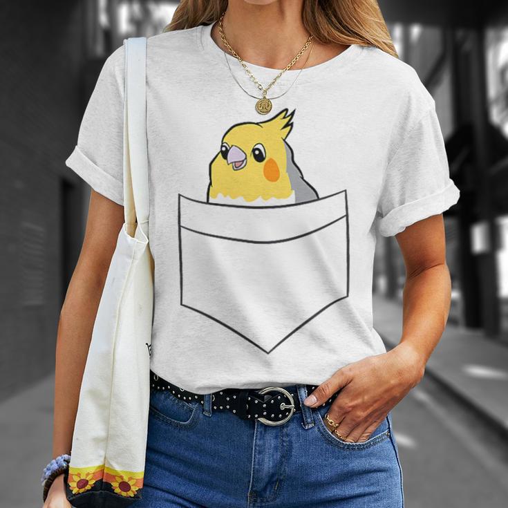 Cockatiel In Bag Bird Cockatiel Cockatiel Parakeet T-Shirt Geschenke für Sie