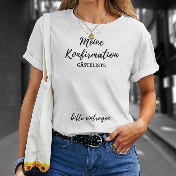 Confirmation Guest List Confirmants T-Shirt Geschenke für Sie