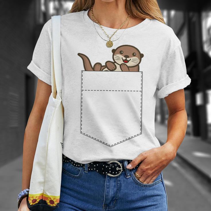 Cute Otter Cute Pocket Otter T-Shirt Geschenke für Sie