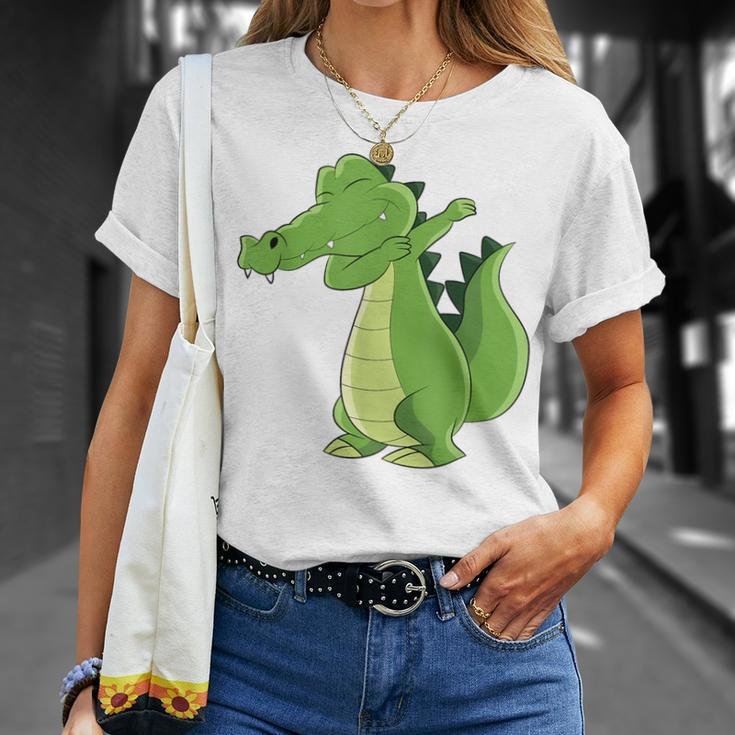 Dabbing Crocodile Dabbendes Crocodile T-Shirt Geschenke für Sie