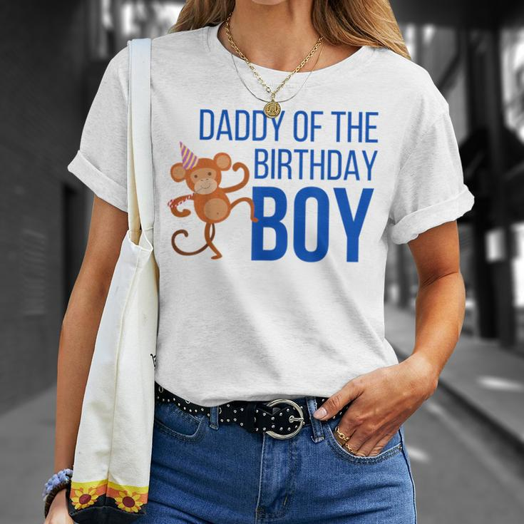 Daddy Of The Birthday Boy Party Monkey Dad T-Shirt Gifts for Her