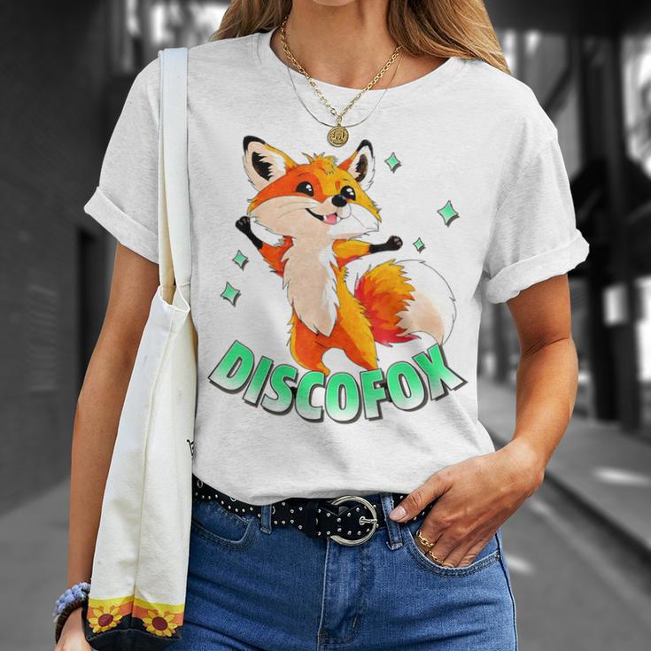 Discofox Disco Fox X Lustiger Fuchs Sonnebrille Tanzen Tanz T-Shirt Geschenke für Sie